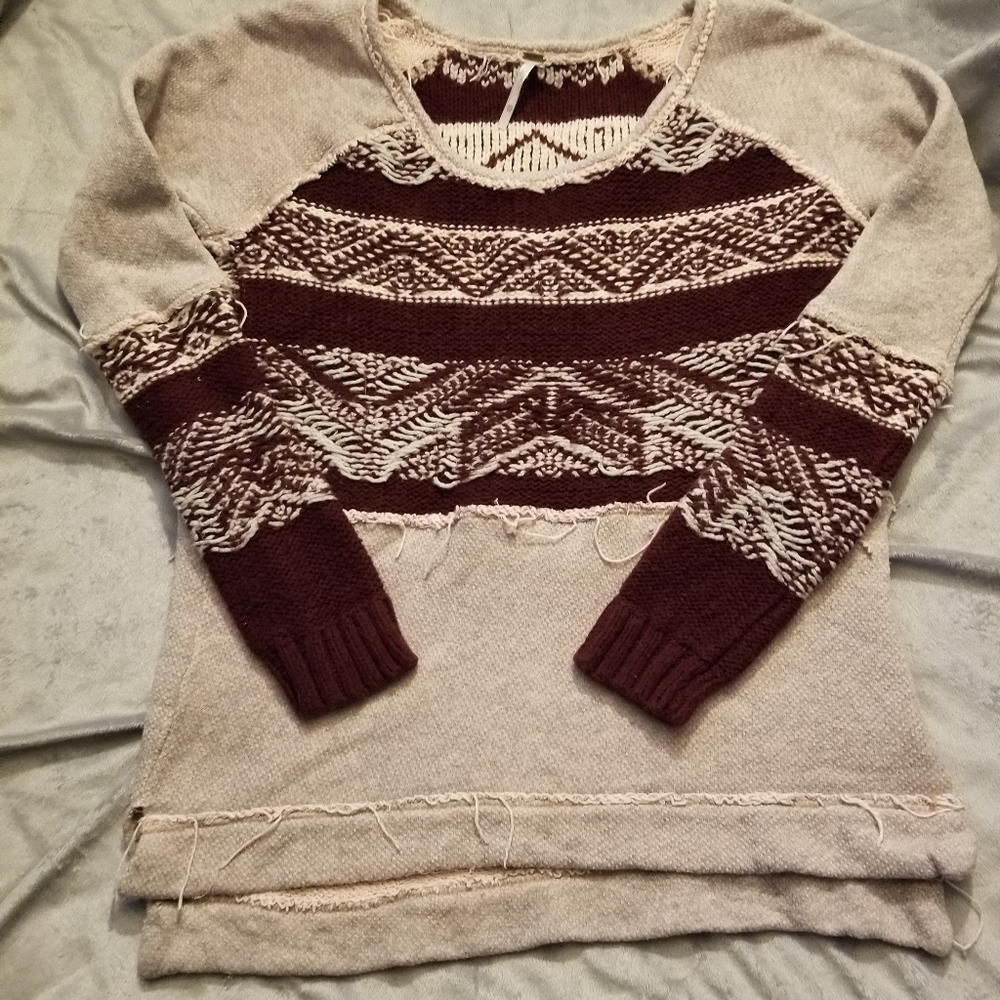 Free People sweater/sweatshirt pull over Sz XS